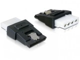 Adaptor alimentare Molex la SATA cu fixare M-M, Delock 65046