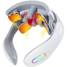 Aparat de Masaj Cervical Profesional Damar, 5 Pini cu Vibratie SI 4 Impulsuri Electromagnetice, 6 Modalitati De Masaj SI 15 Trepte de Intensitate, Por