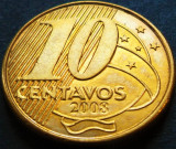 Cumpara ieftin Moneda 10 CENTAVOS - BRAZILIA, anul 2008 * cod 4851 = A.UNC, America Centrala si de Sud