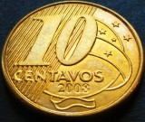 Cumpara ieftin Moneda 10 CENTAVOS - BRAZILIA, anul 2008 * cod 4851 = A.UNC, America Centrala si de Sud