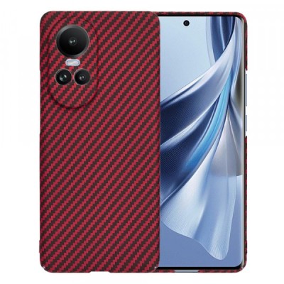 Husa pentru Oppo Reno10 / Reno10 Pro, Techsuit, Carbonite FiberShell, Rosie foto