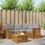 vidaXL Seturi de mobilier 5 pcs Gri natural și deschis Lemn compozit 3374766