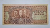500 lei 1949, Horea. Closca si Crisan, stare bună, seria L/1 070032