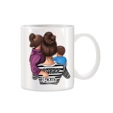 Cana alba personalizata Super Mama, INOVATIX&reg;. 330ml