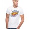 Tricou barbati alb - Boom - M