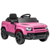 AIYAPLAY Mașină electrică SUV pentru copii Land Rover Defender 12 V Telecomandă Suspensie Pornire lină 2,7-4,5 km/h Roz | Aosom Romania