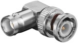 Adaptor 90 grade BNC tata - mama BNC contacte aurite Goobay 11345