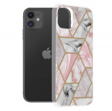 Techsuit - Marble Series - iPhone 11 roz