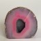 Superb mineral, piatra naturala semipretioasa GEODA de AGAT roz cu CUART, 590 grame