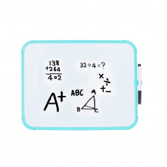 Tabla magnetica alba 28-35.6 cm cu Rama plastic si Marker inclus