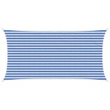 vidaXL P&acirc;nză de umbră Albastru și Alb 2,5 x 6 m HDPE 42032887