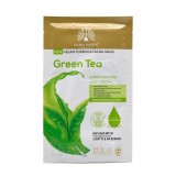 Mască facială Global Fashion, ceai verde, super hidratantă și echilibrantă, 25 ml, 10 bucăți