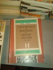 CASA REGALA SI AFACERILE CU DEVIZE 1935-1940-COSTIN MURGESCU foto