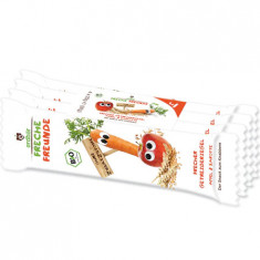 Baton din cereale cu mar si morcov Bio, 4 bucati x 23g, Erdbar