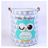 Cos container pentru jucarii, organizator pentru copii, model bufnita, 35x45 cm, OR2WZ120