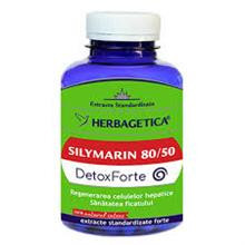 Silymarin 80/50 Detox Forte 120cps Herbagetica Cod: herb.00984 foto