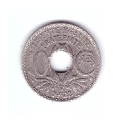 Moneda Franta 10 centimes 1922, stare foarte buna, curata foto