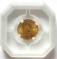 Moneda aur Ardealul Nostru 20 lei 1944 , certificata , gradata cu MS 62 foto