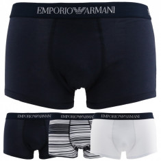 Boxeri barbati Emporio Armani model 3PACK_7P722, culoare Albastru, marime S EU foto