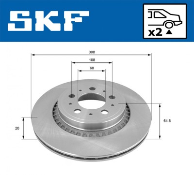 SKF VKBD 90296 V2 Disc frana foto