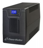 UPS line interactiv 1000VA/600W, iesire 4xShuko, baterie 2x12V/7Ah Powerwalker