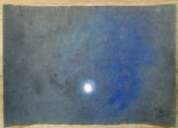 Luna pe cerul noptii// pastel pe hartie