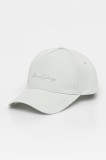 Armani Exchange șapcă de baseball din bumbac culoarea turcoaz, cu imprimeu, XW000956 AF13848