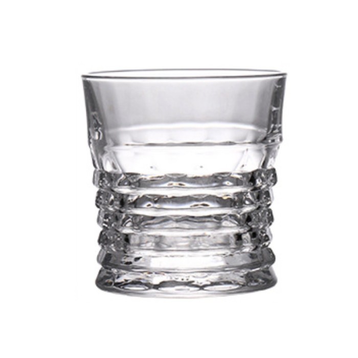 Pahar, pentru whiskey, Clouds, 300 ml, 9 cm inaltime, 8 cm diametru la baza, 8.5 cm diametru la deschidere, din sticla