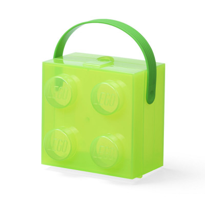 LEGO Cutie LEGO 2x2 - verde transparent Quality Brand foto