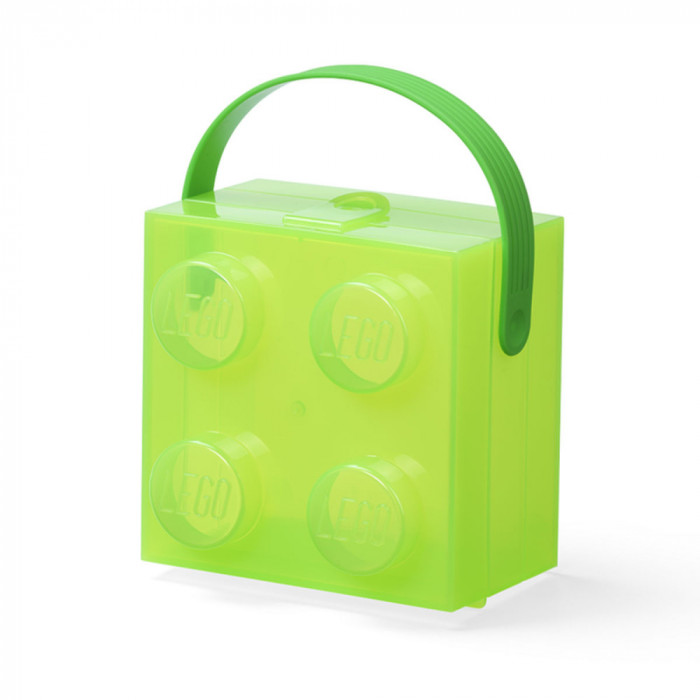 LEGO Cutie LEGO 2x2 - verde transparent Quality Brand