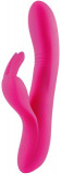 Cumpara ieftin Vibrator Iepuras Ethan, 7+4 Moduri Stimulatoare, Silicon, USB, Roz, 20.5 cm