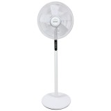 Ventilator cu picior / de birou Paxton V-3-400T, 55 W, 3 viteze, diametru 40 cm, timer, functie de oscilatie, alb, telecomanda
