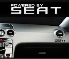 Sticker bord (set 2 buc) SB02 Powered by Seat - SSA651 foto