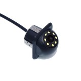Camera Auto Marsarier 20mm cu LED Night Vision, Unghi 170&deg;, PAL/NTSC, 12V, Inclus Burghiu Instalare