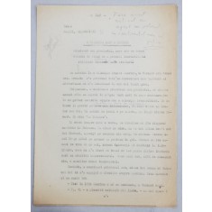 GEO BOGZA - O DISCUTIE DESPRE AMERICA - ARTICOL PENTRU ZIAR , DACTILOGRAFIAT , CU CORECTURILE, MODIFICARILE SI ADAUGIRILE OLOGRAFE ALE AUTORULUI