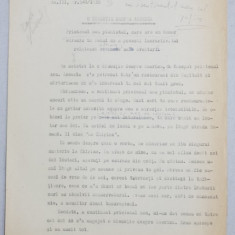 GEO BOGZA - O DISCUTIE DESPRE AMERICA - ARTICOL PENTRU ZIAR , DACTILOGRAFIAT , CU CORECTURILE, MODIFICARILE SI ADAUGIRILE OLOGRAFE ALE AUTORULUI