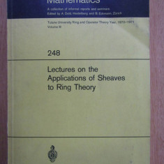 Lectures on the Applications of Sheaves to Ring Theory/ K. Keimel S. Teleman