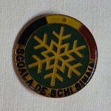 Scoala de schi SINAIA, varianta alama cu email, perioada RSR, insigna sport de iarna