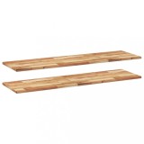 Cumpara ieftin Rafturi suspendate 2 buc. 140x40x2cm lemn masiv acacia netratat