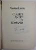 CLASICII ANTICI IN ROMANIA-NICOLAE LASCU CLUJ 1974