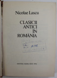 CLASICI ANTICI IN ROMANIA - NICOLAE LASCU CLUJ 1974