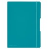 CAIET MY.BOOK FLEX A4 2X40F 80GR DICTANDO+PATRATELE, COPERTA TURCOAZ, ELASTIC, Herlitz