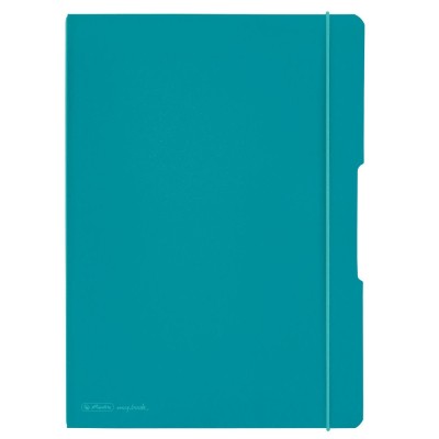 CAIET MY.BOOK FLEX A4 2X40F 80GR DICTANDO+PATRATELE, COPERTA TURCOAZ, ELASTIC foto