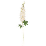 Fir floare artiticiala decorativa,plastic,alb-bej,95 cm, Oem