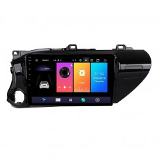 Navigatie Auto Multimedia cu GPS Toyota Hilux (2015 - 2020) 4 GB RAM + 64 GB ROM, Slot Sim 4G pentru Internet, Carplay, Android, Aplicatii, USB, Wi-Fi