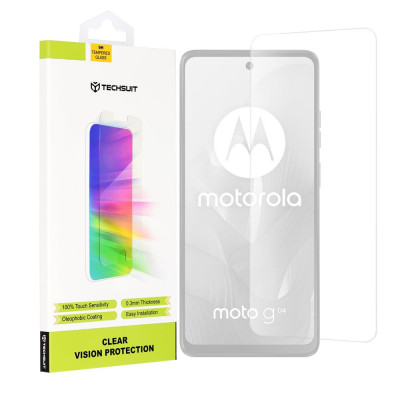 Folie pentru Motorola Moto G04 - Techsuit Clear Vision Glass - Transparent foto