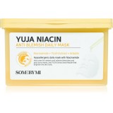 Some By Mi Yuja Niacin Anti Blemish Daily Mask mască textilă iluminatoare pentru uniformizarea nuantei tenului pachet mare 30 buc
