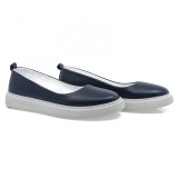 Balerini dama, Caspian, Cas-6014, casual, piele naturala, bleumarin, 36 - 40, Cu talpa joasa