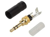 Cablu Tată cu Mufă Dreaptă REAN NYS231LBG - Conector Audio Profesional