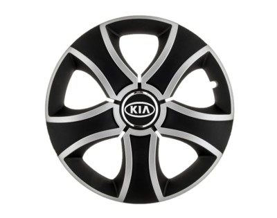 Set 4 capace roti Bis Gri-Negru R15 pentru gama auto Kia foto